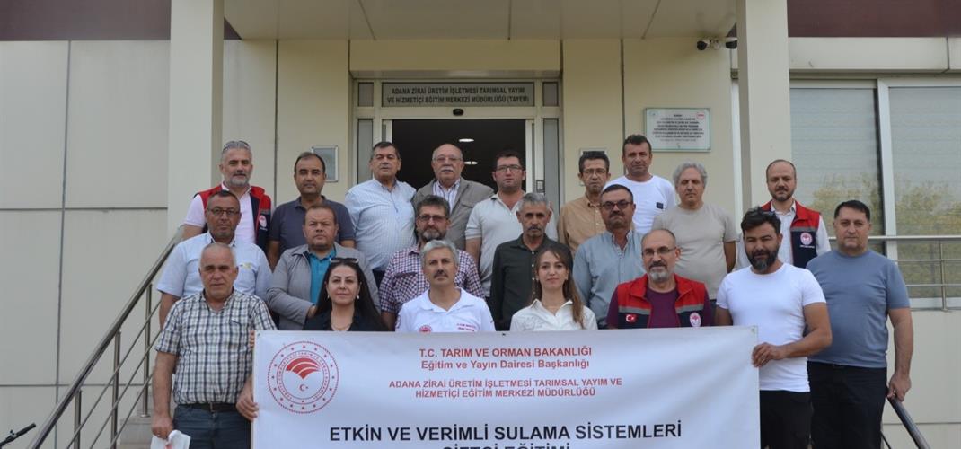 ​Karaman ilinden gelen üreticilerimize, hizmetiçi eğitim programı kapsamında etkin ve verimli sulama sistemleri konusunda eğitim verildi.