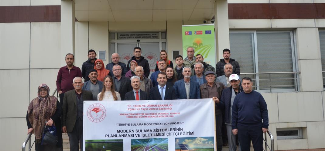 Ereğli’den gelen çiftçilerimize yönelik Modern Sulama Sistemlerinin Planlanması ve İşletilmesi eğitimi sona erdi.