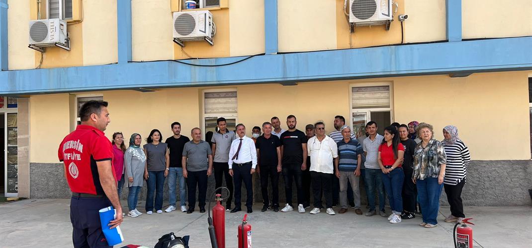 KURUMUMUZDA YANGIN TATBİKATI EĞİTİMİ YAPILDI